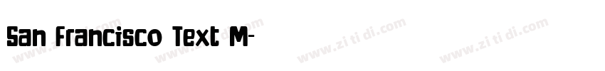 San Francisco Text M字体转换